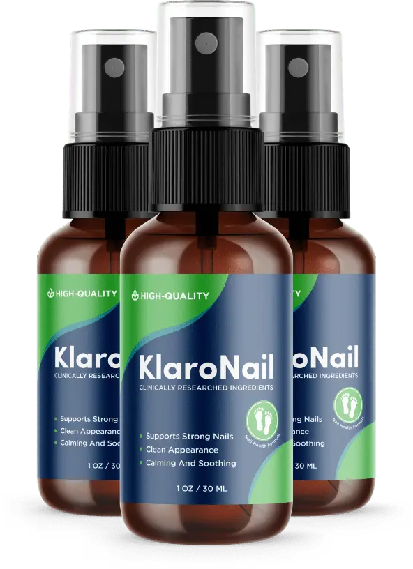 KlaroNail 3-bottle package — buy 2 get 1 free offer