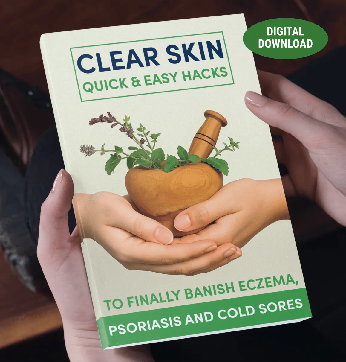 Clear Skin ebook — free KlaroNail bonus for eczema, psoriasis, cold sores